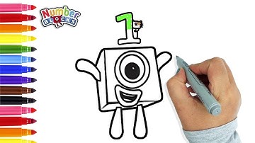 (Numberblocks) How To Draw Numberblock One | Drawing & Coloring Tutorial For Kids | Art Ideas