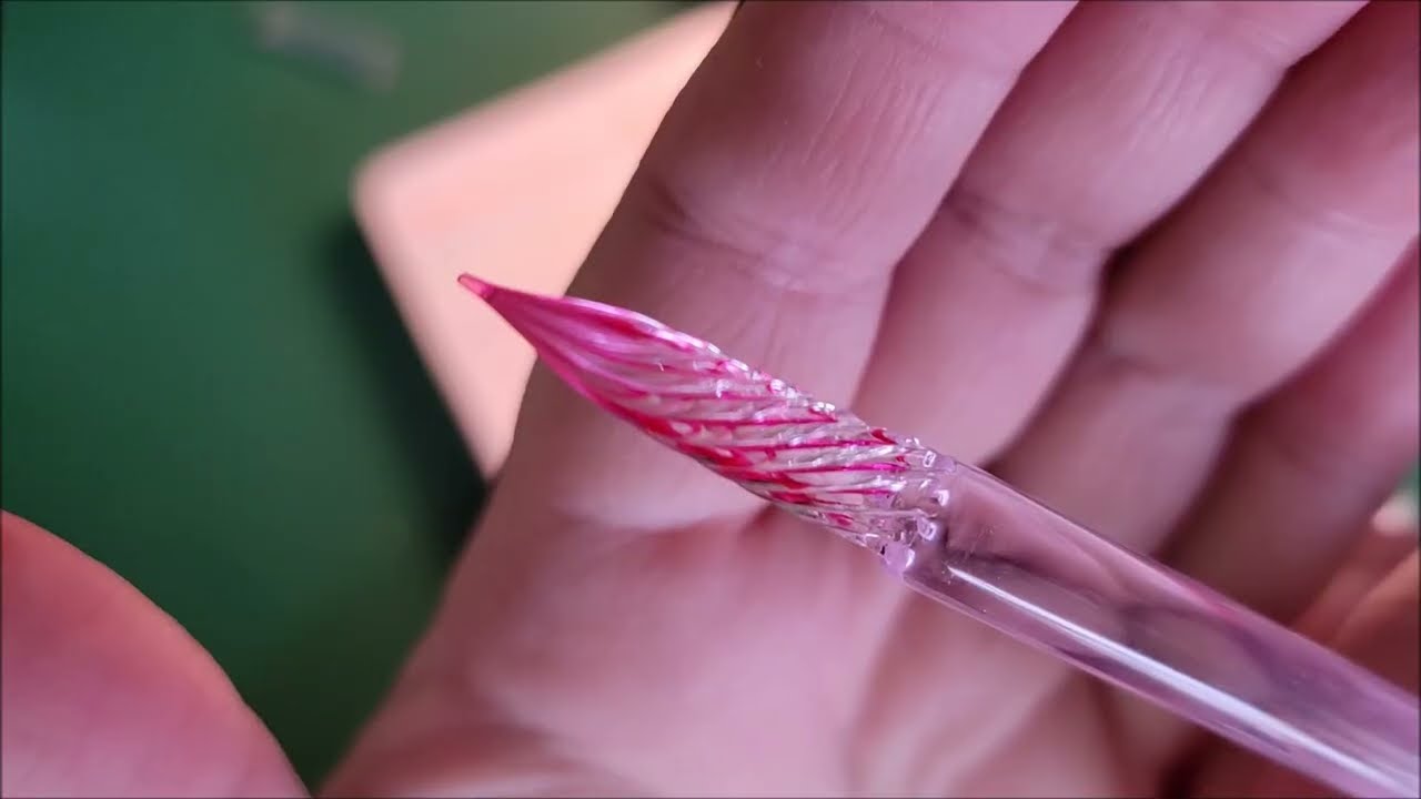 Review Dollar Tree Glass Ink Pens YouTube