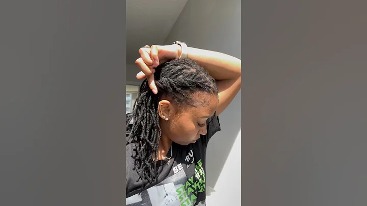 style my locs with me 😍 | 30 days of loc styles #shorts #naturalhair #locstyles #locjourney