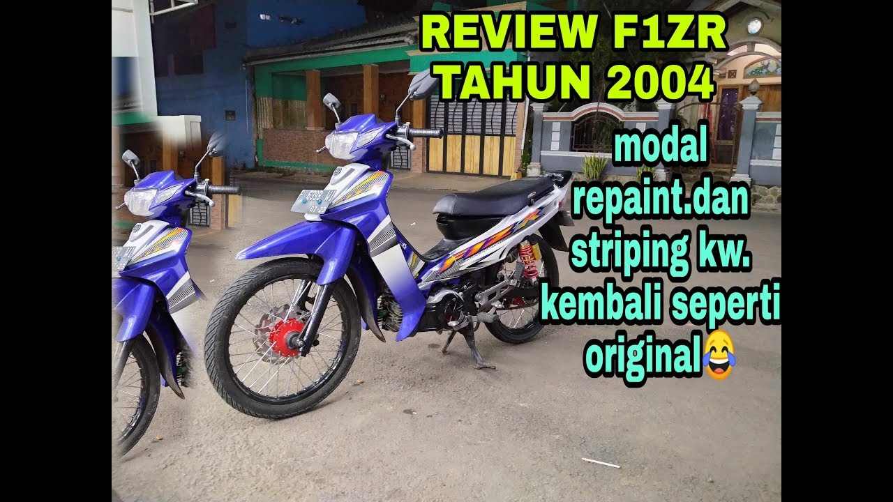 RESTORASI MOTOR F1ZR TAHUN 2004 BIRU PUTIH RESTORASI REPAINTF1ZR BIRU PUTIH YouTube