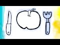 Learn to draw apples for kids video