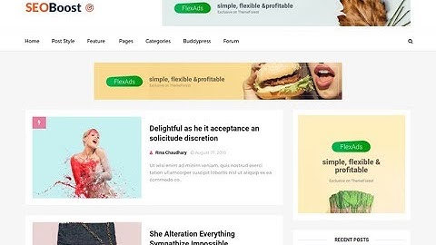 Seo-Boost Responsive Blogger Template