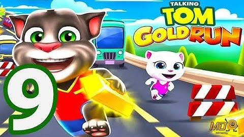 Talking Tom Gold Ru‪n‬ - Gameplay Walkthrough Part 9 - iOS, Android