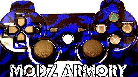 Custom PS3 Blue Tiger Controller | Modz Armory