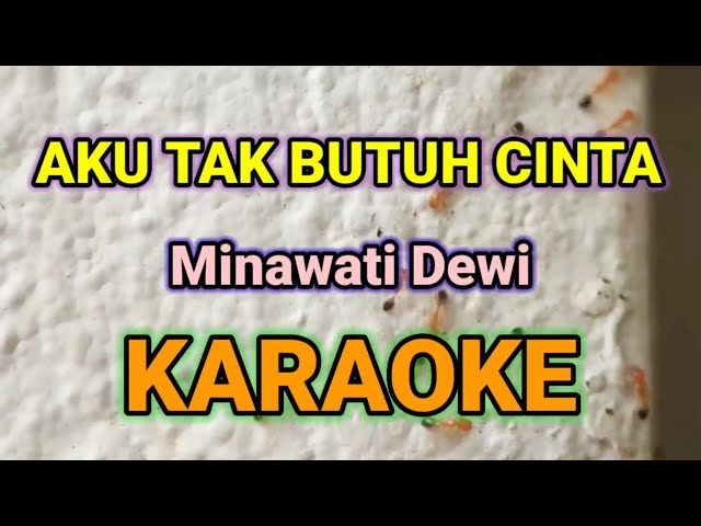 AKU TAK BUTUH CINTA [ Em ] KARAOKE HQ AUDIO STEREO|| MINAWATI DEWI class=