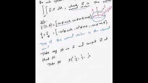 Surface Integrals 5 Sphere