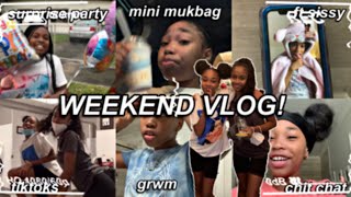 WEEKEND VLOG!  * highly requested. * Grwm , I seen my BESTIEEE, i seen snow for the first time? ?