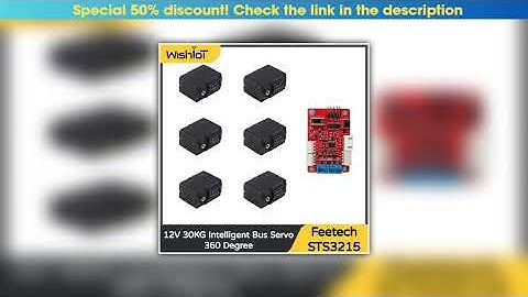 Today Only Feetech STS3215 12V 30KG High Precision Feedback Magnetic Encoding Serial Bus TTL Servo•