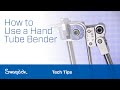 Using a Hand Tube Bender