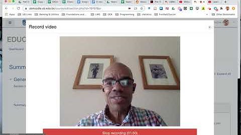 Moodle 3.9 - Create videos from the Moodle Editor