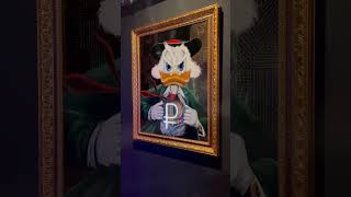 Картина маслом скрудж Макдак с подсветкой #scrooge #scroogemcduck #artwork #artcreation #homedecor