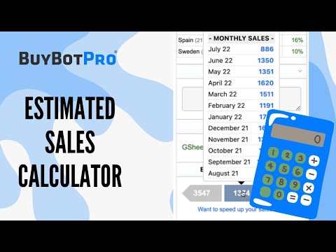 Want To Predict Future Amazon FBA Sales? With BuyBotPros Estimated Sales Calculator You Can!