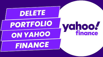 How To Delete A Portfolio In Yahoo Finance