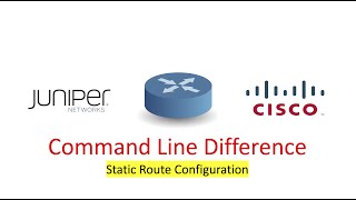 How To Configure Static Route | Juniper Vs Cisco | CLI Difference - Basic