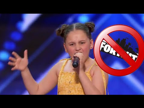 Kid sings fortnite is trash on American idol