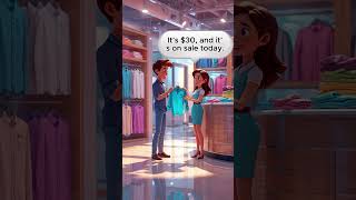 Buying a Shirt | Showroom Conversation | Slow English Listening & Fluency Practice  #voicesofenglish