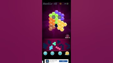 Block ! Hexa Puzzle ! Intermediate black 5 to 6 levels _ level 45