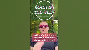 Math in the Wild - Why a triangle inscribed in a semicircle is always 90 #maths #teacher #geometry