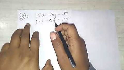 SIMULTANEOUS LINEAR EQUATIONS EXE 5.2 Q3i