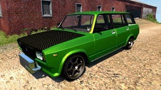 BeamNG.Drive Mod : VAZ-2104 Drift Tuned (Crash test)