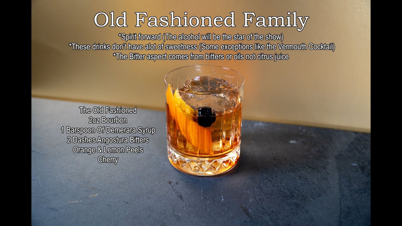 Как работает формула коктейля «Олд Фэшн» (Семейства коктейлей #1)