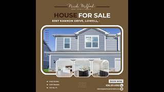 FOR SALE! 𝟖𝟑𝟔𝟕 𝐊𝐚𝐧𝐧𝐨𝐧 𝐃𝐫𝐢𝐯𝐞, 𝐋𝐨𝐰𝐞𝐥𝐥, 𝐈𝐍 𝟒𝟔𝟑𝟓𝟔