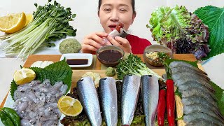 картинка: Шоу по поеданию морепродуктов (азалия, осьминог, креветки)