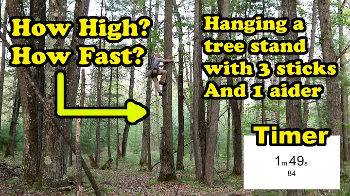 How Fast And How High Can I Get With 3 Climbing Sticks And 1 Aider To Set A Tree Stand!
