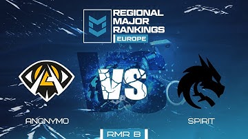 Anonymo vs Spirit | Map 2 Mirage | PGL RMR EUROPE B - Day 4