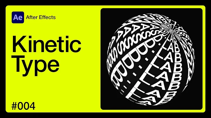 After Effects Tutorial: Kinetic Typography #004