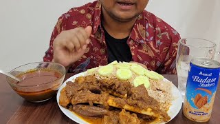 EATING 1KG MUTTON PULAO WITH AMUL BADAM SHAKERS