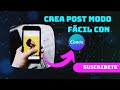 crea post modo Fácil con canva