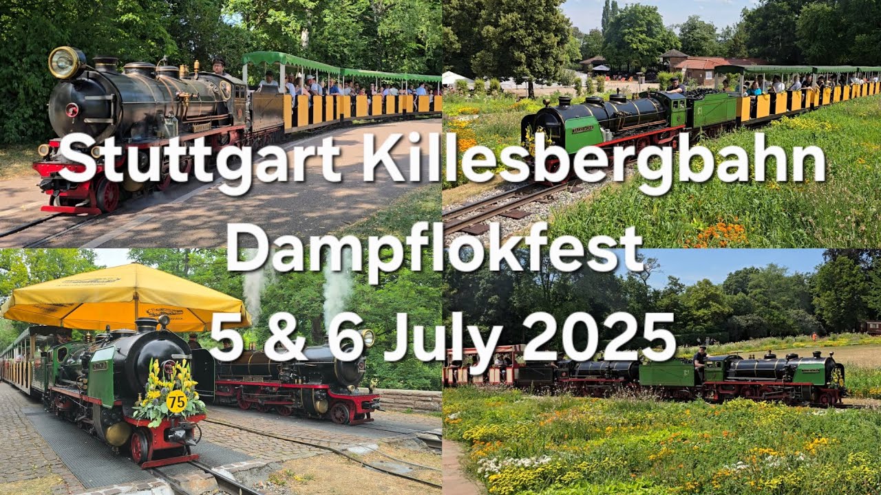 Stuttgart Killesbergbahn Dampflokfest 2025