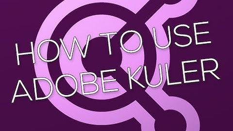 Tutorial | How to use Adobe Kuler