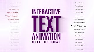 How to Create PROXIMITY Based Text Animation in After Effects | After effect text animation