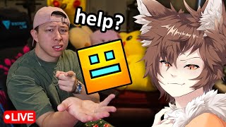 PRO TEACHES ME GEOMETRY DASH 🤓 (ft. @GDColon)