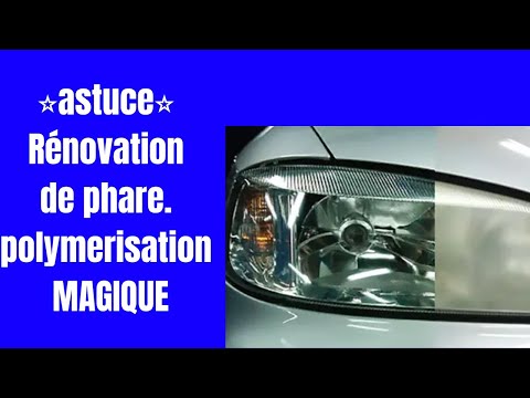 rénovation optique ou phare de voiture (polymérisation) 