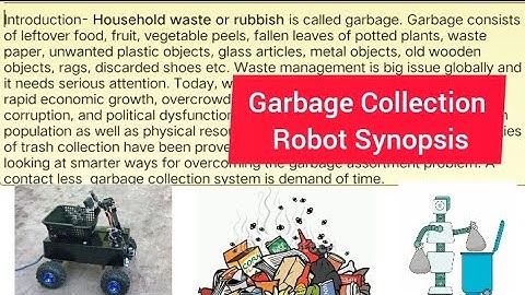 garbage collecting robot full synopsis ।।science inspire award manak 2023।। new model ideas।।sd gk