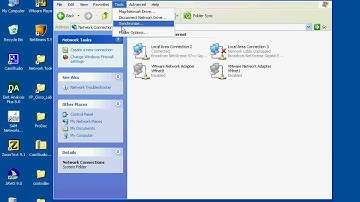 Setting a network IP and turning off Simple File Sharing in WIndows XP