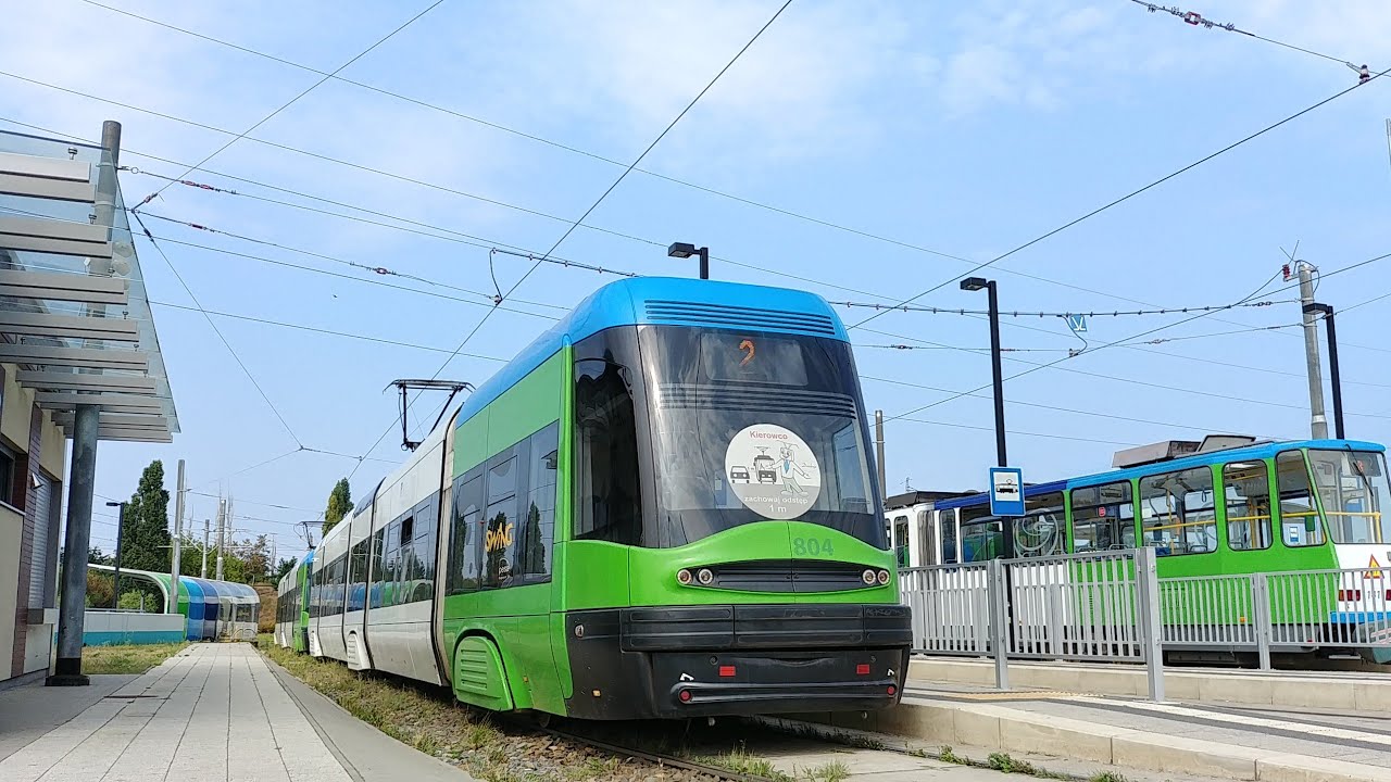 Tramwaje Szczecińskie - linia 2 | Pesa Swing 120NaS #804