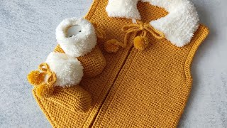 Kürk Yaka Kolay Bebek Yelegi̇