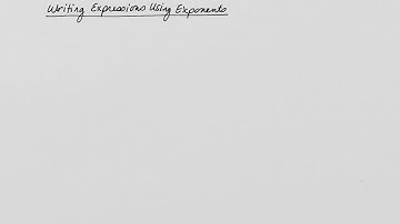 Writing expressions using exponents