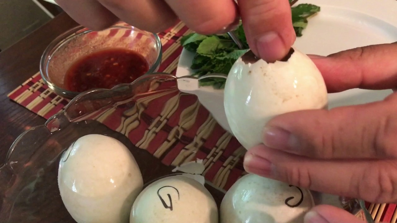 Cooking and Eating a Balut Egg or Baby Duck Egg! YouTube