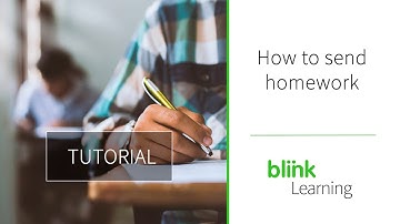 BlinkLearning Tutorial | How do I assign homework to my students