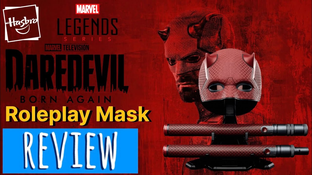 HASBRO Marvel Legends DAREDEVIL Born Again Roleplay Mask REVIEW
