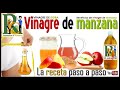 🍏🍾 Como hacer vinagre de manzana para adelgazar ⚖️ ¿Cómo se hace? 👍 Receta paso a paso.