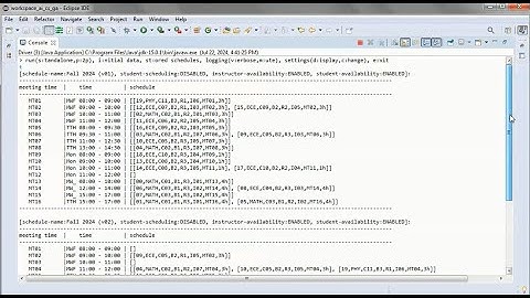 Class Scheduling + Genetic Algorithm + JAVA - Prototype Project 08 (public version)