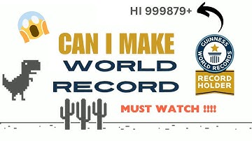 I Tried To Make World Record in dinosaur game 🇮🇳