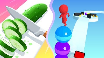 Perfect Slices Vs Stack Rider All Level Game Mobile Walkthrough Gaming Update Alltrailers iOS LDF8UX