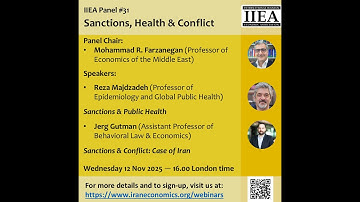 IIEA Webinar on Sanctions, Health, and Conflict (November 12, 2025)